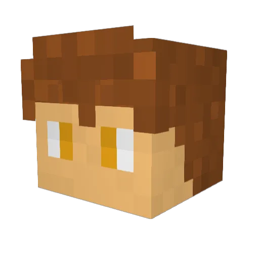 JutatsuKagamoto Minecraft avatar head, 3D render