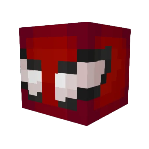JutixGG Minecraft avatar head, 3D render