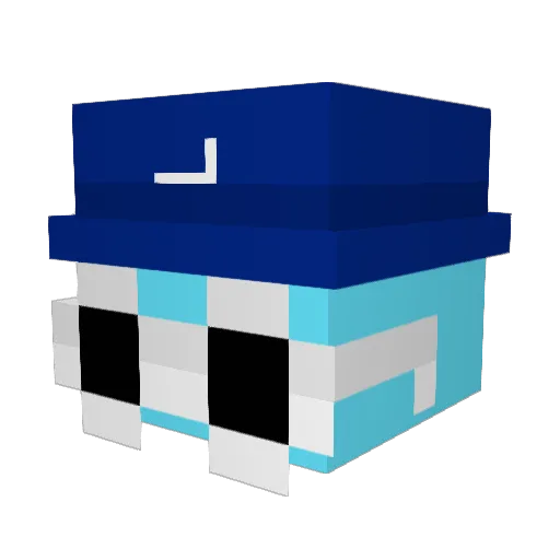 JutlesPL Minecraft avatar head, 3D render
