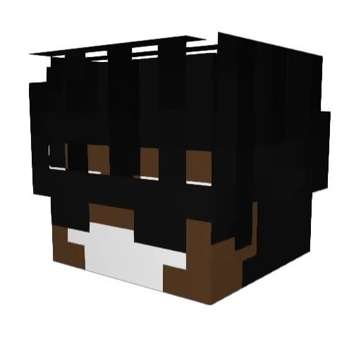 Jutr Minecraft avatar head, 3D render