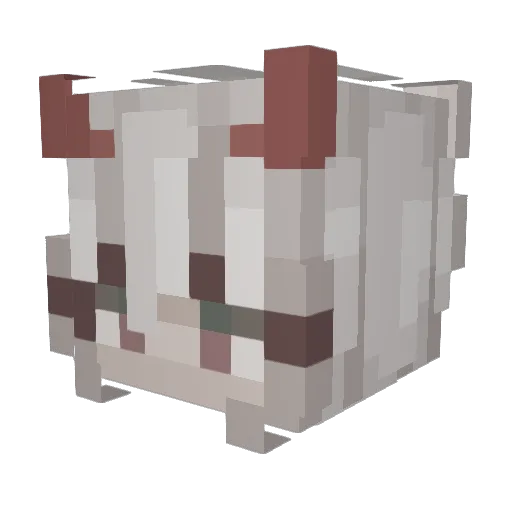 Jutsjovy Minecraft avatar head, 3D render