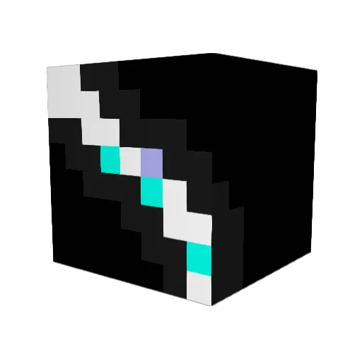 Jutsumi Minecraft avatar head, 3D render