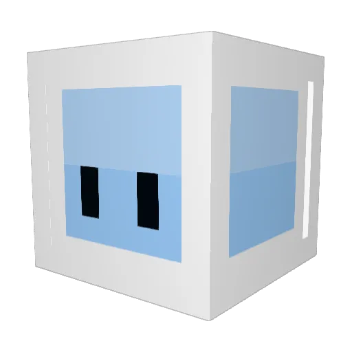 Jutteu Minecraft avatar head, 3D render