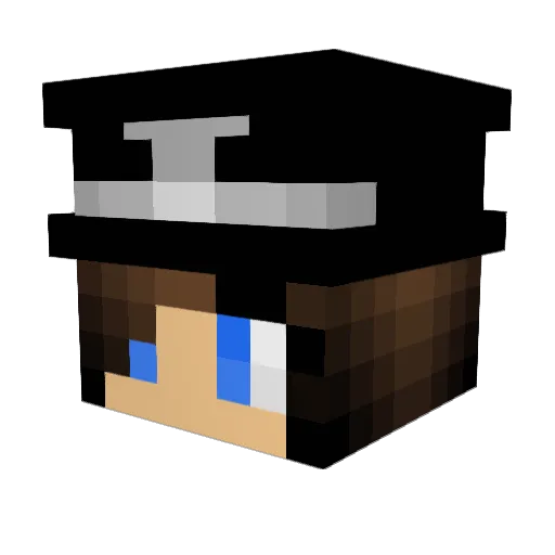 Juttis Minecraft avatar head, 3D render