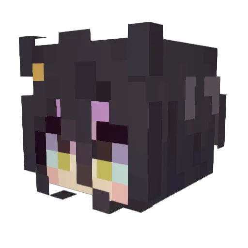 JuuJ_0 Minecraft avatar head, 3D render
