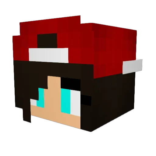 JuuhSz Minecraft avatar head, 3D render