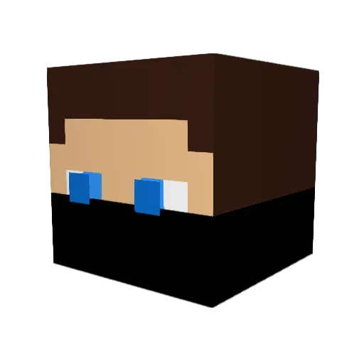 Juulez_ Minecraft avatar head, 3D render