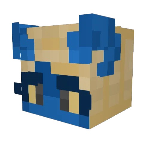 Juulix0 Minecraft avatar head, 3D render