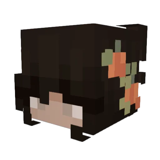 Juullan Minecraft avatar head, 3D render