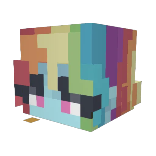 JuulzZzs Minecraft avatar head, 3D render