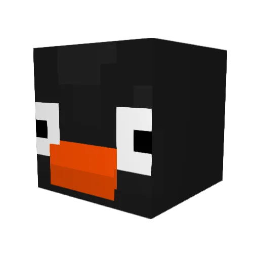 Juustopurilainen Minecraft avatar head, 3D render