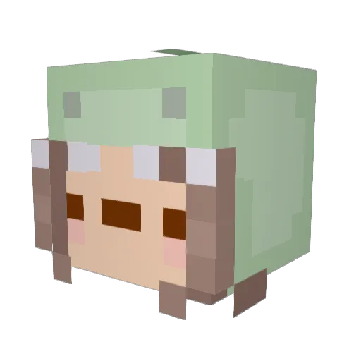 Juuuli13 Minecraft avatar head, 3D render