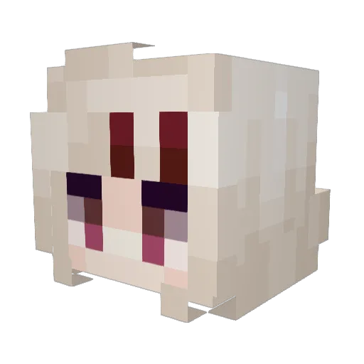 JuuzouSuzuya Minecraft avatar head, 3D render