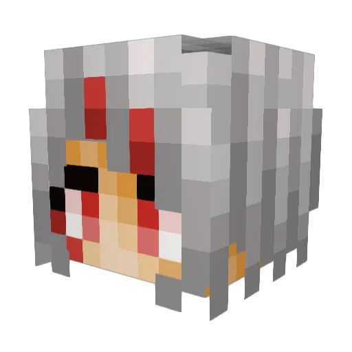 JuuzouSuzuya_ Minecraft avatar head, 3D render