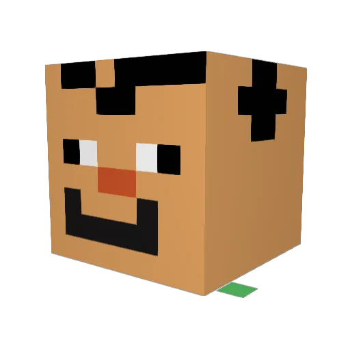 Juvegamer77YT Minecraft avatar head, 3D render