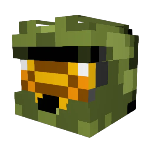 Juvick Minecraft avatar head, 3D render