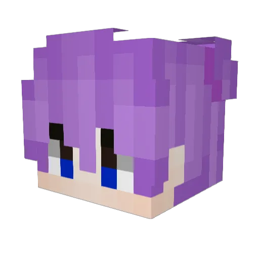 Juvke Minecraft avatar head, 3D render