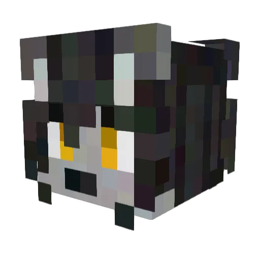 Juvne Minecraft avatar head, 3D render