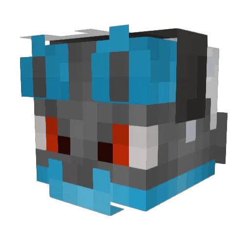 Juwenn Minecraft avatar head, 3D render