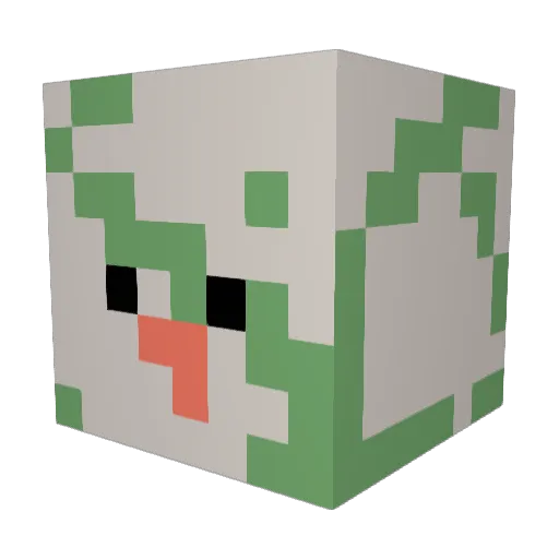 Juwoncraft Minecraft avatar head, 3D render
