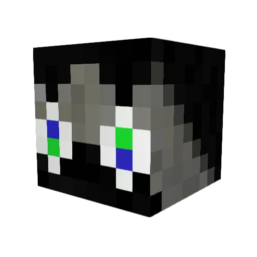 Juxl Minecraft avatar head, 3D render