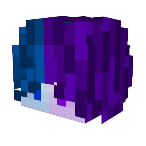 Juxtin16 Minecraft avatar head, 3D render
