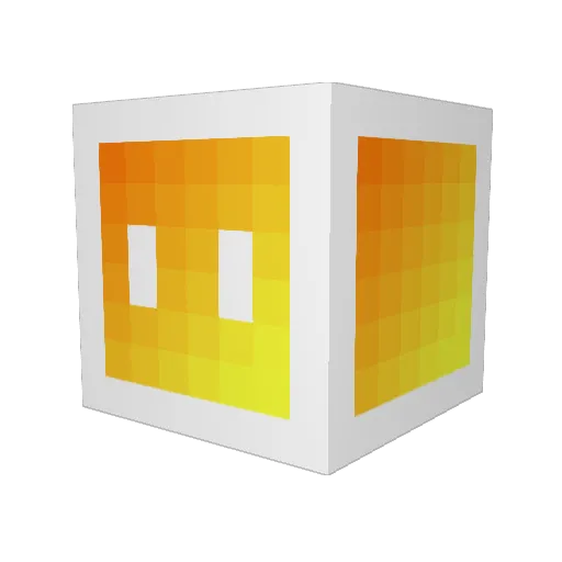Juy_e Minecraft avatar head, 3D render