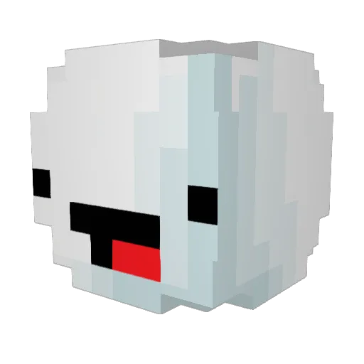 Juyajanep Minecraft avatar head, 3D render
