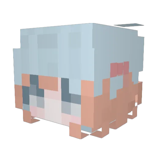 Juyong_Chicken Minecraft avatar head, 3D render