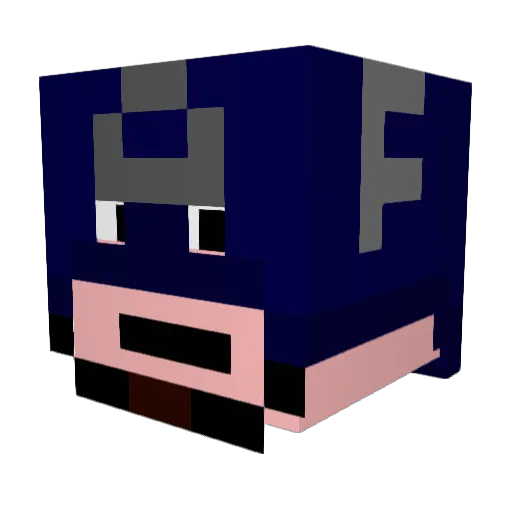 Juz_Hao Minecraft avatar head, 3D render