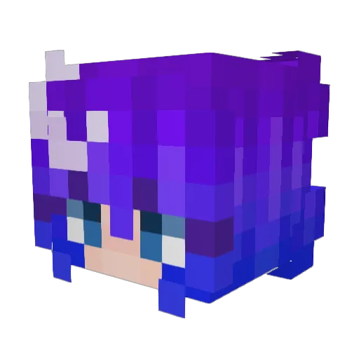 Juz_Zz Minecraft avatar head, 3D render