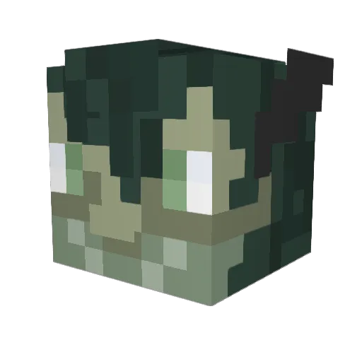 Juzo_The_Pilgrim Minecraft avatar head, 3D render
