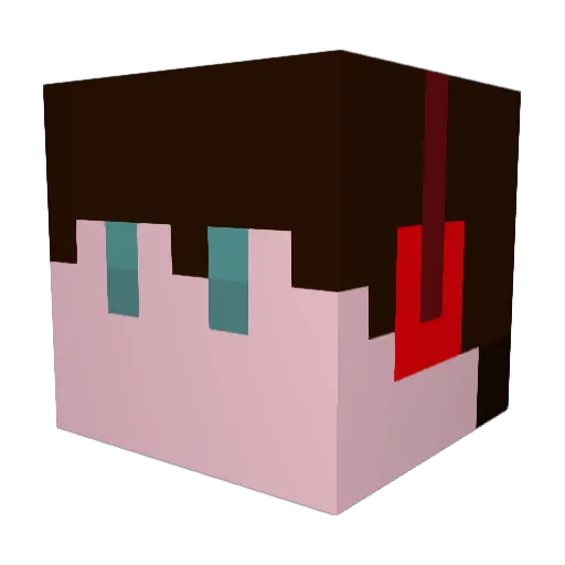 Juzo_XIII Minecraft avatar head, 3D render