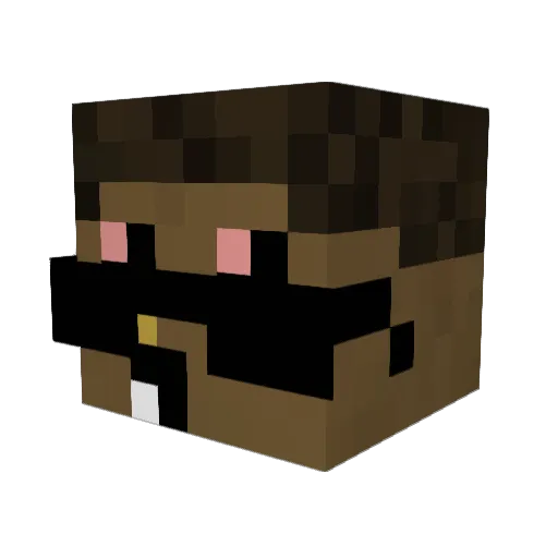 Juzoh1 Minecraft avatar head, 3D render