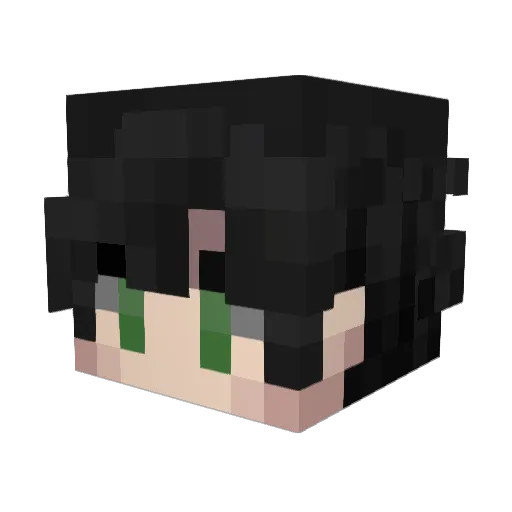 JuztJosh Minecraft avatar head, 3D render