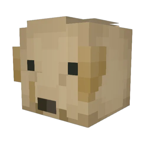 JuzzuCHI Minecraft avatar head, 3D render