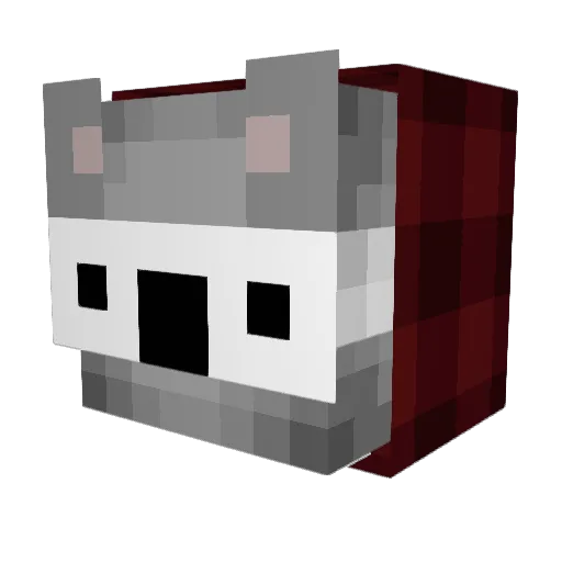 Juzzzy Minecraft avatar head, 3D render