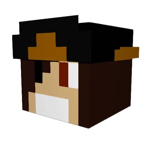 JvanD66 Minecraft avatar head, 3D render