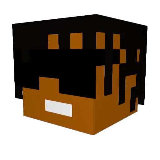 Jvck4 Minecraft avatar head, 3D render