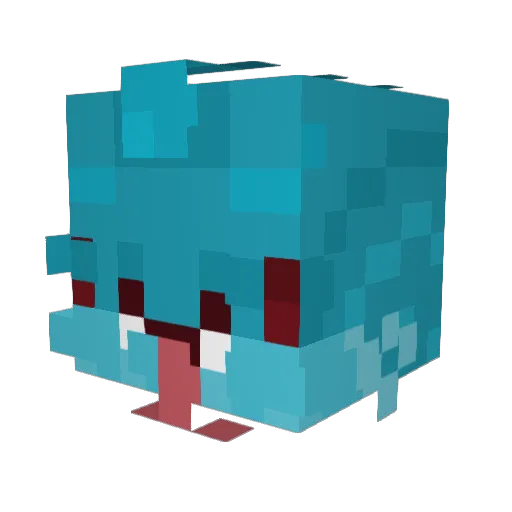 Jvdysia_ Minecraft avatar head, 3D render