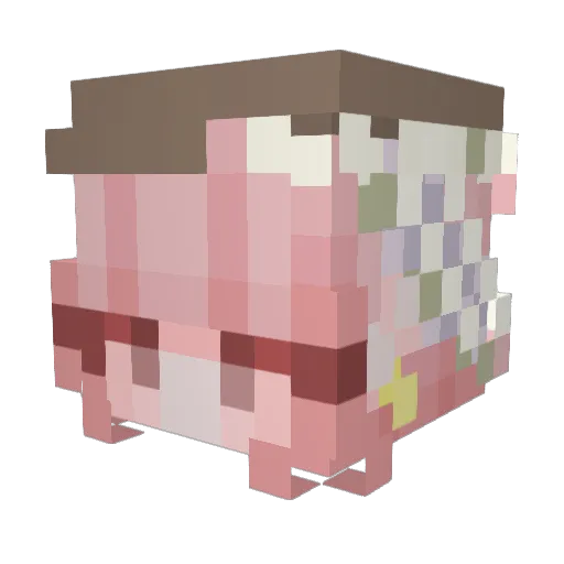 JvgKumi Minecraft avatar head, 3D render
