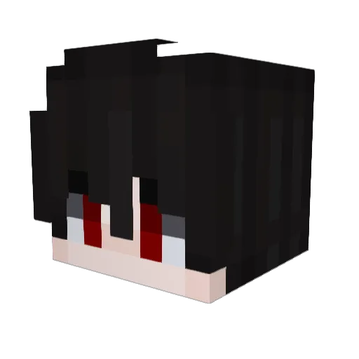 Jvgr0melio Minecraft avatar head, 3D render