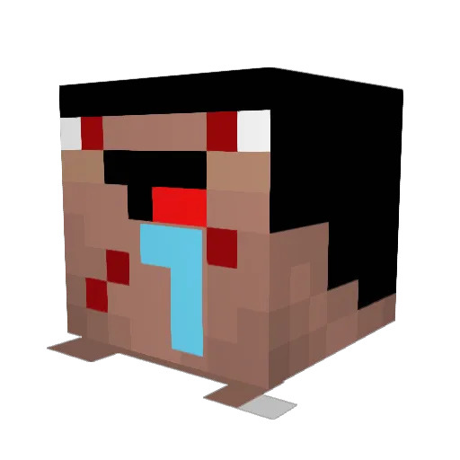 Jvmayn Minecraft avatar head, 3D render