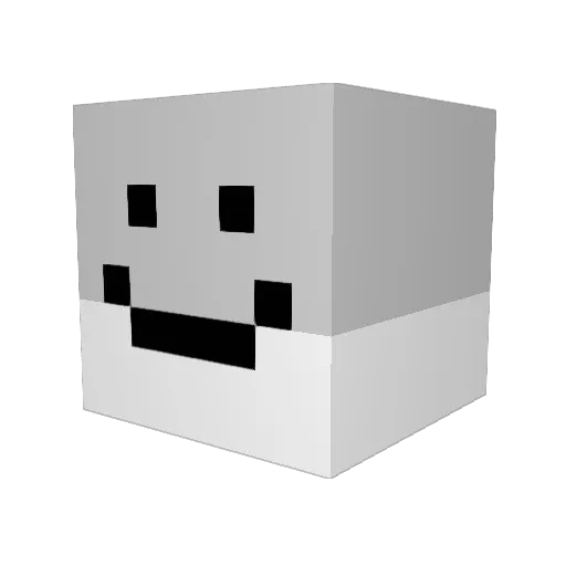 JvnJune Minecraft avatar head, 3D render