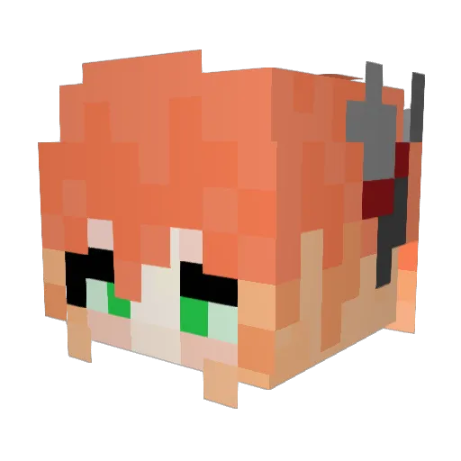 JvnMyNGA Minecraft avatar head, 3D render