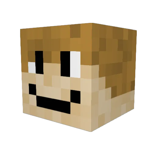 JvonJohnson Minecraft avatar head, 3D render