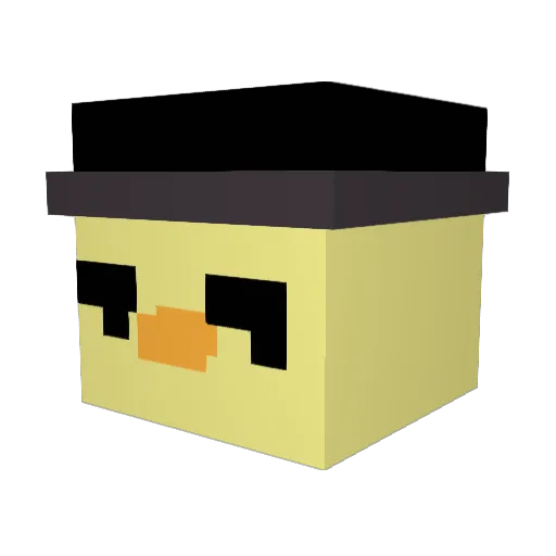 Jvsf005 Minecraft avatar head, 3D render