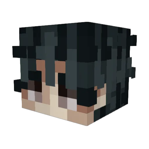 Jvuzo Minecraft avatar head, 3D render
