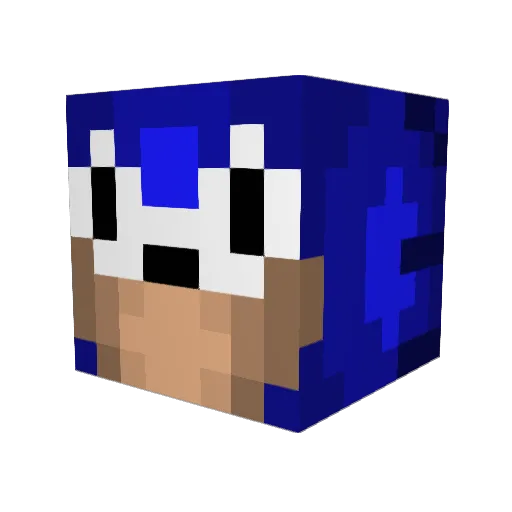Jvy2 Minecraft avatar head, 3D render