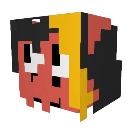 Jwary Minecraft avatar head, 3D render